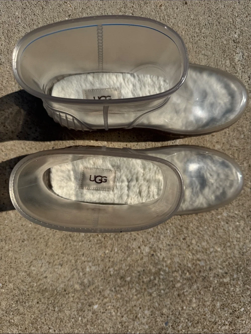 UGG Clear Translucent Short Rain Boots